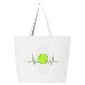 Funny Tennis Heartbeat Art Gift For Tennis Player Men Women Kids Gift 25L Jumbo Tote