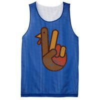 Funny Turkey Hand Thanksgiving Retro Vintage Green Top Mesh Reversible Basketball Jersey Tank