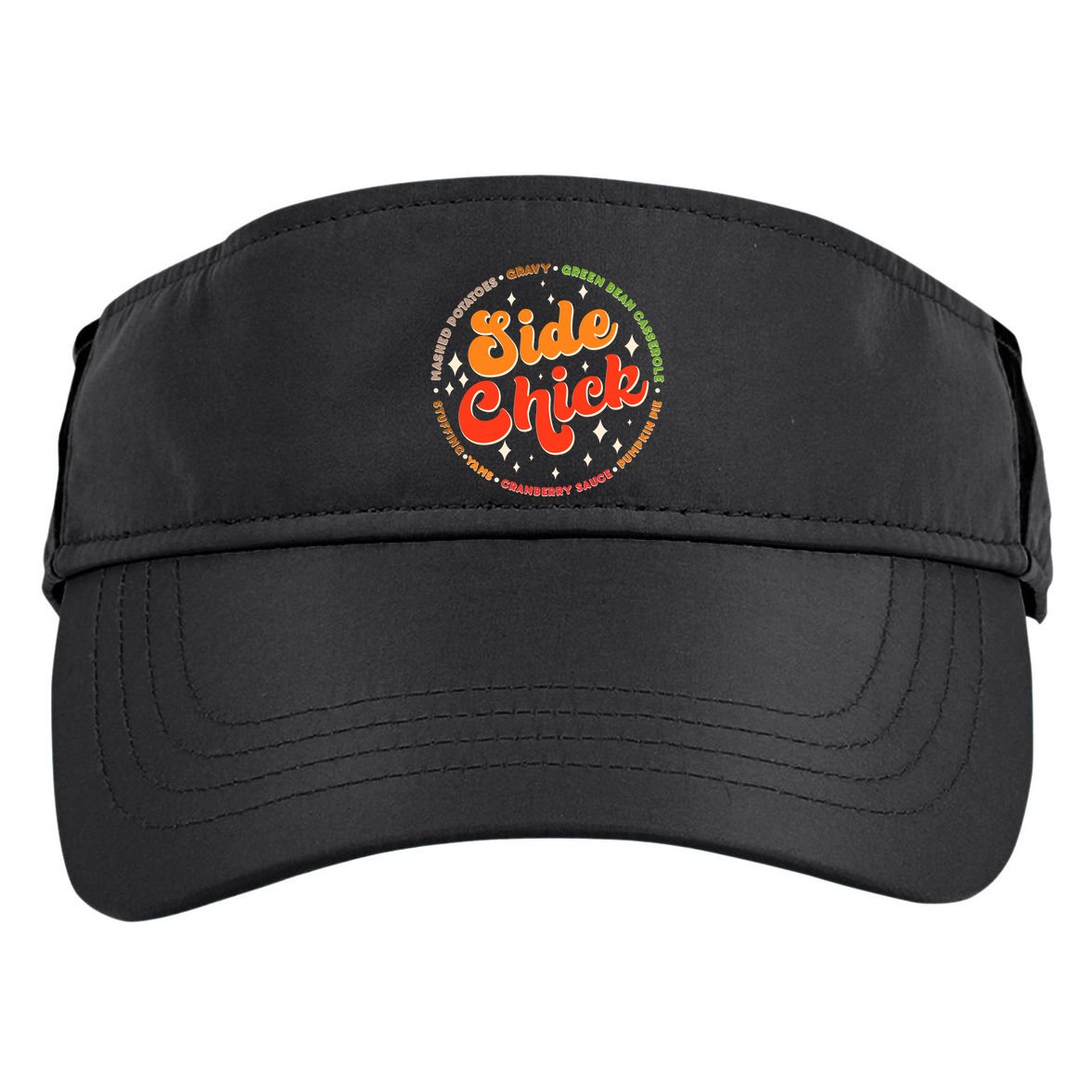 Funny Thanksgiving Holiday Side Chick Adult Drive Performance Visor