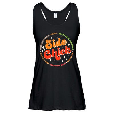 Funny Thanksgiving Holiday Side Chick Ladies Essential Flowy Tank