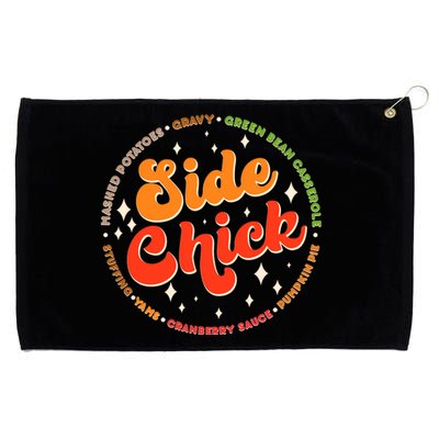 Funny Thanksgiving Holiday Side Chick Grommeted Golf Towel