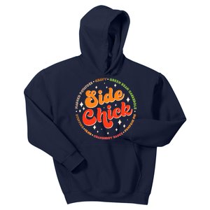 Funny Thanksgiving Holiday Side Chick Kids Hoodie