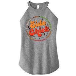 Funny Thanksgiving Holiday Side Chick Women's Perfect Tri Rocker Tank