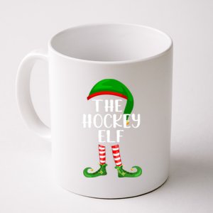 Funny The Hockey Elf Matching Family Christmas Gift Coffee Mug