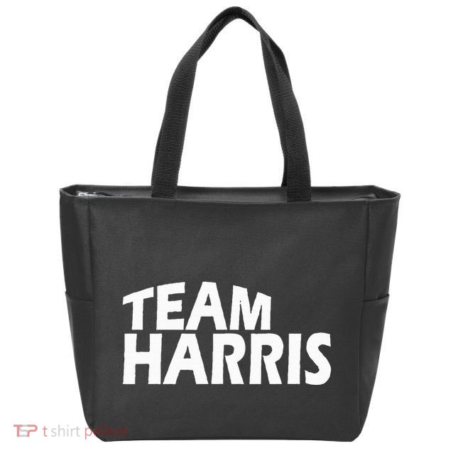 Funny Team Harris Zip Tote Bag
