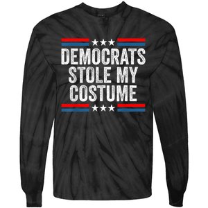 Funny Trump Halloween Costume Democrats Stole My Costume Tie-Dye Long Sleeve Shirt