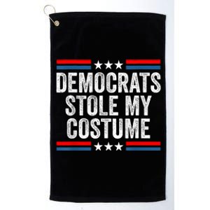 Funny Trump Halloween Costume Democrats Stole My Costume Platinum Collection Golf Towel