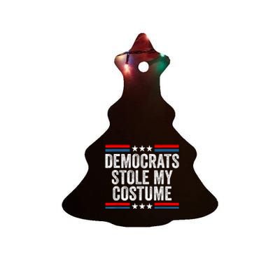 Funny Trump Halloween Costume Democrats Stole My Costume Ceramic Tree Ornament