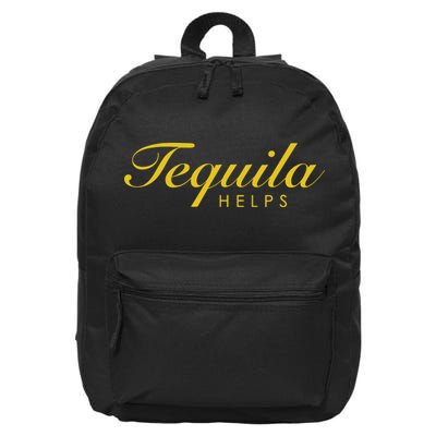 Funny Tequila Helps Gift For Tequila Lovers 16 in Basic Backpack