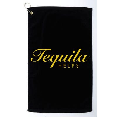 Funny Tequila Helps Gift For Tequila Lovers Golf Towel