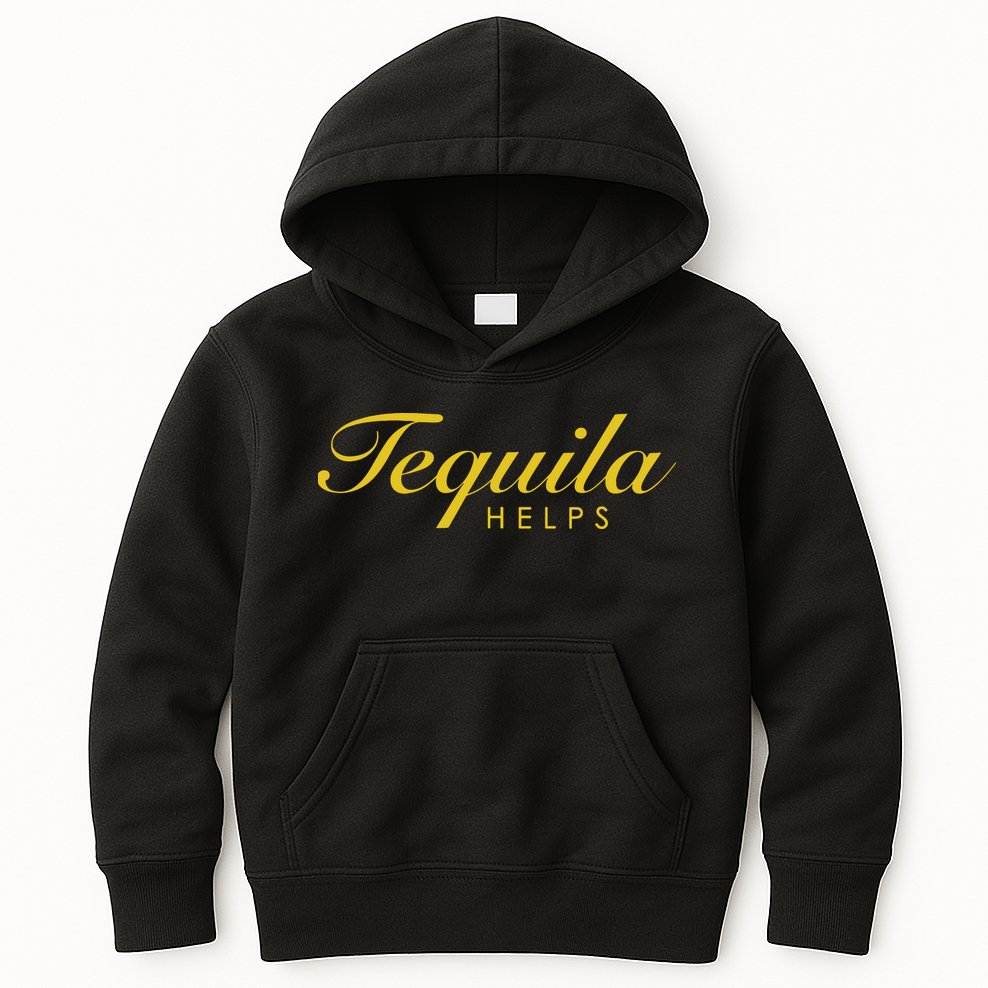Funny Tequila Helps Gift For Tequila Lovers Kids Hoodie