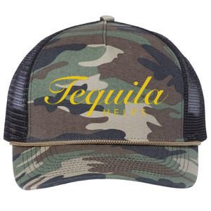 Funny Tequila Helps Gift For Tequila Lovers Retro Rope Trucker Hat Cap