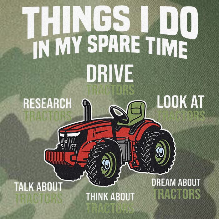 Funny Things I do in my Spare Time Tractor Farming Legacy Tie Dye Trucker Hat