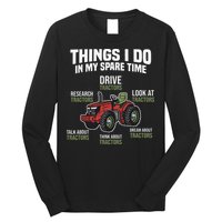 Funny Things I do in my Spare Time Tractor Farming Long Sleeve Shirt