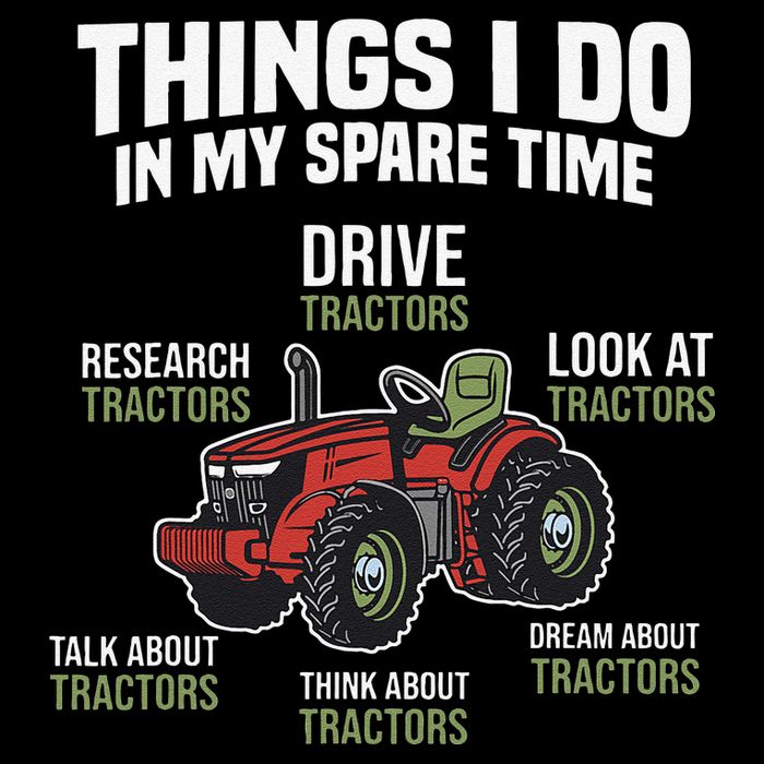 Funny Things I do in my Spare Time Tractor Farming Button