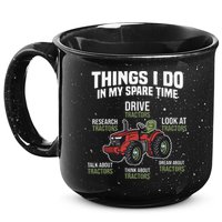 Funny Things I do in my Spare Time Tractor Farming 15oz Campfire Ceramic Mug