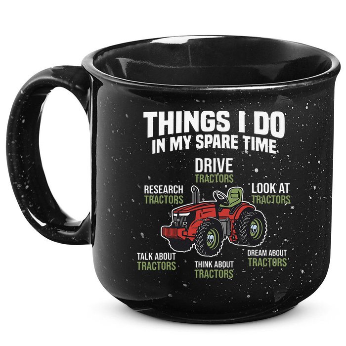 Funny Things I do in my Spare Time Tractor Farming 15oz Campfire Ceramic Mug