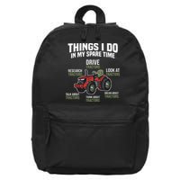 Funny Things I do in my Spare Time Tractor Farming 16 in Basic Backpack