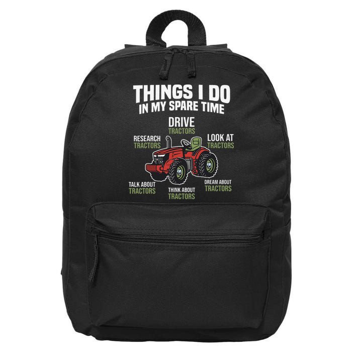 Funny Things I do in my Spare Time Tractor Farming 16 in Basic Backpack