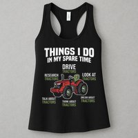 Funny Things I do in my Spare Time Tractor Farming Womens Tank Top