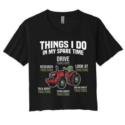 Funny Things I do in my Spare Time Tractor Farming Crop Top
