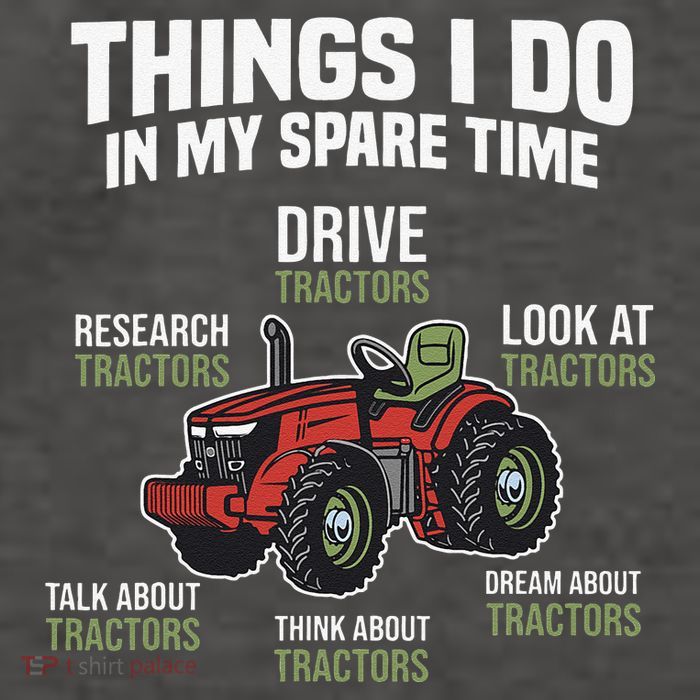 Funny Things I do in my Spare Time Tractor Farming Vector Backpack