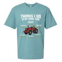 Funny Things I do in my Spare Time Tractor Farming Sueded Cloud Jersey T-Shirt