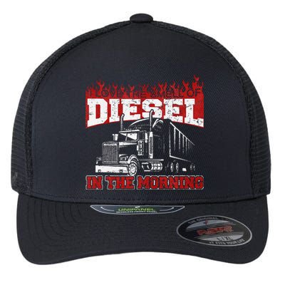 Funny Trucker I Love The Smell Of Diesel Truck Driving Flexfit Unipanel Trucker Cap