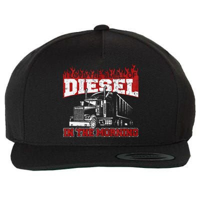 Funny Trucker I Love The Smell Of Diesel Truck Driving Wool Snapback Cap