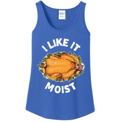 Funny Thanksgiving I Like It Moist Gift Ladies Essential Tank