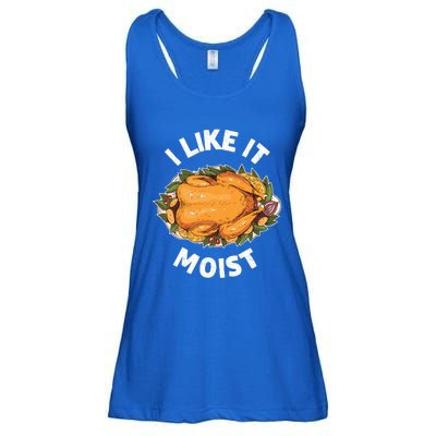 Funny Thanksgiving I Like It Moist Gift Ladies Essential Flowy Tank