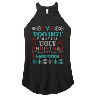 Funny This Is My ItS Too Hot For Ugly Christmas Sweaters Gift Women's Perfect Tri Rocker Tank