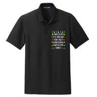 Funny This Is My Its Too Hot For Ugly Christmas Sweaters Dry Zone Grid Polo