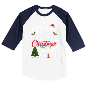 Funny This Is My ItS Too Hot For Ugly Christmas Sweaters Funny Gift Baseball Sleeve Shirt