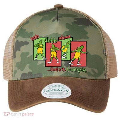 Funny ThatS It IM Not Going Christmas Santa Hat Xmas Quote Gift Legacy Tie Dye Trucker Hat