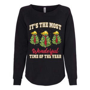 Funny Trump ItS The Most Wonderful Time Of The Year Xmas Womens California Wash Sweatshirt