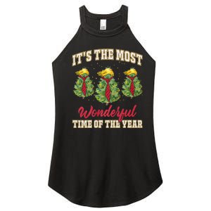 Funny Trump ItS The Most Wonderful Time Of The Year Xmas Women's Perfect Tri Rocker Tank