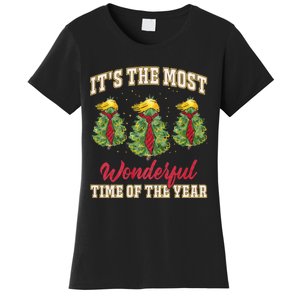 Funny Trump ItS The Most Wonderful Time Of The Year Xmas Women's T-Shirt