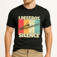 Funny Trombone Instrument I Destroy Silence For Trombone Performance Shirt