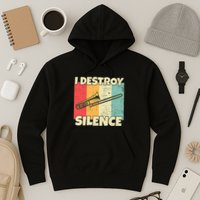 Funny Trombone Instrument I Destroy Silence For Trombone Hoodie