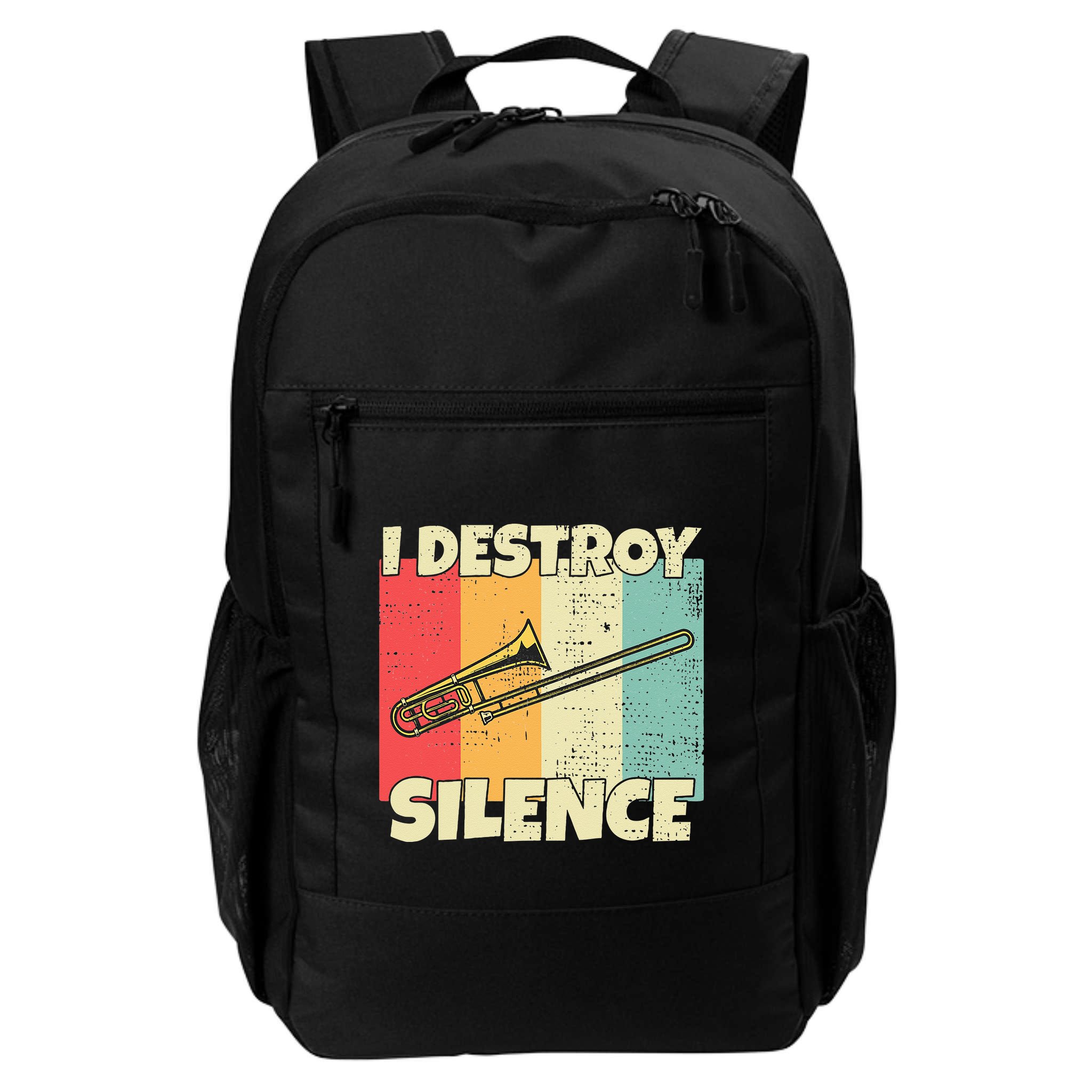 Funny Trombone Instrument I Destroy Silence For Trombone Backpack