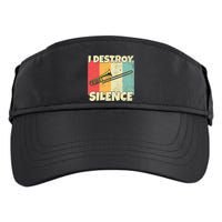 Funny Trombone Instrument I Destroy Silence For Trombone Adult Drive Performance Visor