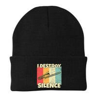 Funny Trombone Instrument I Destroy Silence For Trombone Beanie