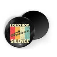 Funny Trombone Instrument I Destroy Silence For Trombone Magnet