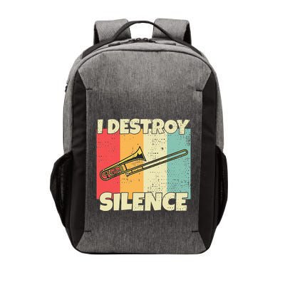 Funny Trombone Instrument I Destroy Silence For Trombone Vector Backpack