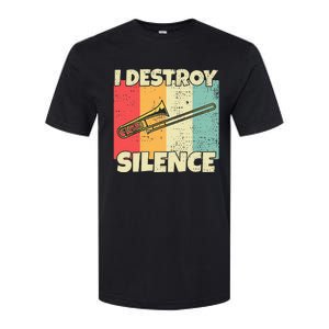 Funny Trombone Instrument I Destroy Silence For Trombone Softstyle CVC T-Shirt