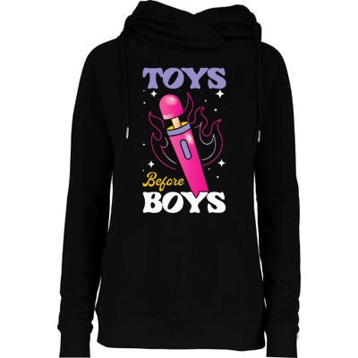 Funny Toy In Front Womens Funnel Neck Pullover Hood