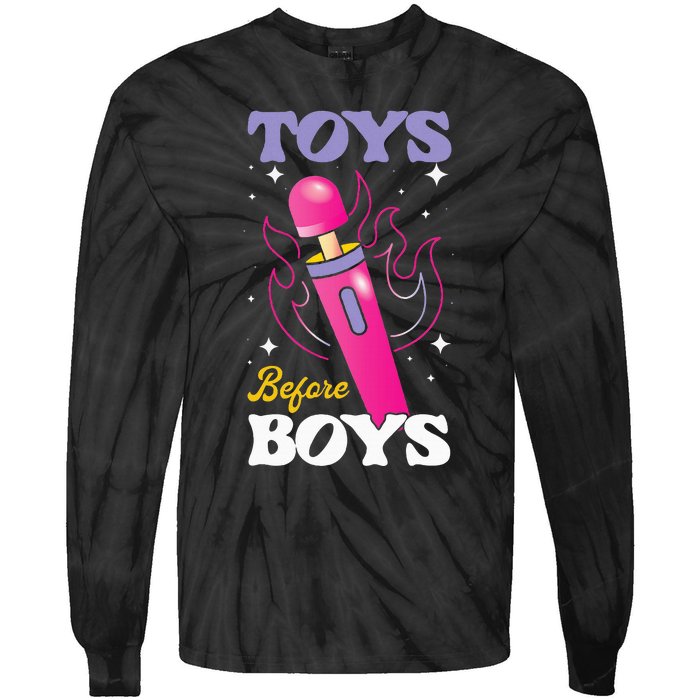 Funny Toy In Front Tie-Dye Long Sleeve Shirt