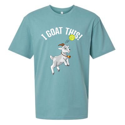 Funny Tennis I Goat This Ball Goat Lover And Tennis Player Gift Sueded Cloud Jersey T-Shirt