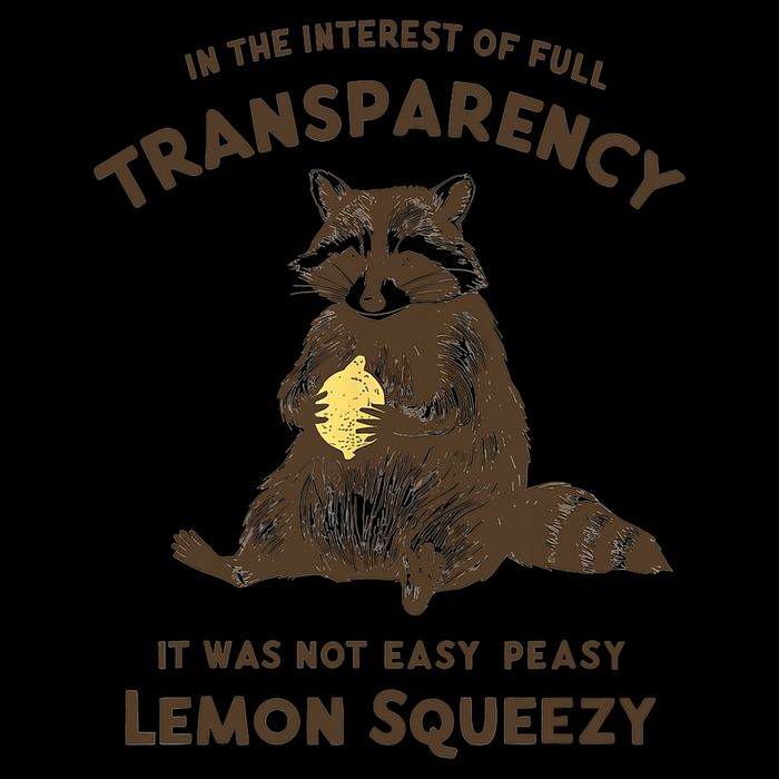 Full Transparency It Was Not Easy Peasy Lemon Squeezy  Drawstring Bag
